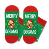 Christmas Gifts Stocking Socks For Men Women - Christmas Dog Lover Socks Doggie Socks In Green