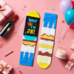 28th Birthday Gifts for Her Him, Gifts for 28 Year Old Women Men, Best Cool 28th Birthday Gifts Socks for Male Female