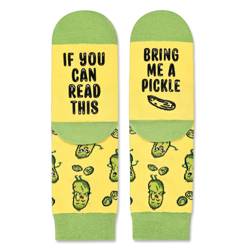 Fun Pickle Socks Boys Girls - Kids Socks 4-6 Years, Pickle Gifts