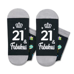 21st Birthday Gifts Socks Ideas - Gifts for 21 Year Old Woman Man Best Gifts for 21 Year Old Male Female, Gifts Greeting Card