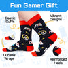 Gamer Gifts Teen Boys Men - Video Game Gifts, Gaming Socks Ideas, Gaming Socks for Adult, Kids 7-9 Years