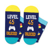 45th Years Old Birthday Gifts for Men - Socks for 45 Year Olds, Gift Ideas for 45 Year Old Middle Aged Man Woman, 45th Birthday Socks