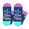 15th Birthday Gifts Ideas Socks - Gifts for 15 Year old Boy Girl, Gifts for Teens 15