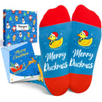 Christmas Gifts Stocking Socks For Kids - Secret Santa Socks Xmas Stocking Stuffers For Duck Lovers Christmas Rubber Duck Gifts 2-3 Years