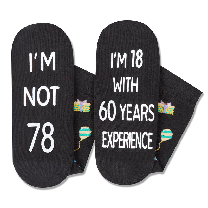 78th Birthday Gifts for Men - Socks for 78 Year Old Woman, 78 Birthday Gifts for 78 Year Old Elderly Man