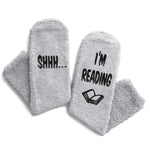 HAPPYPOP Book Lover Gifts for Men - Funny Reading Gifts Book Lovers Gifts for Readers, Crazy Book Reading Socks for Teen Girls Boys