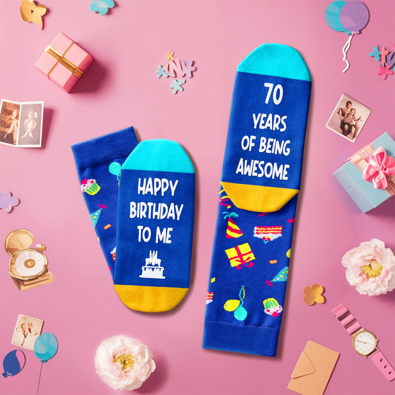 70th Birthday Gift ideas Socks - Best Gifts for 70 Year Old Man Woman, 70th Birthday Gifts for Elderly