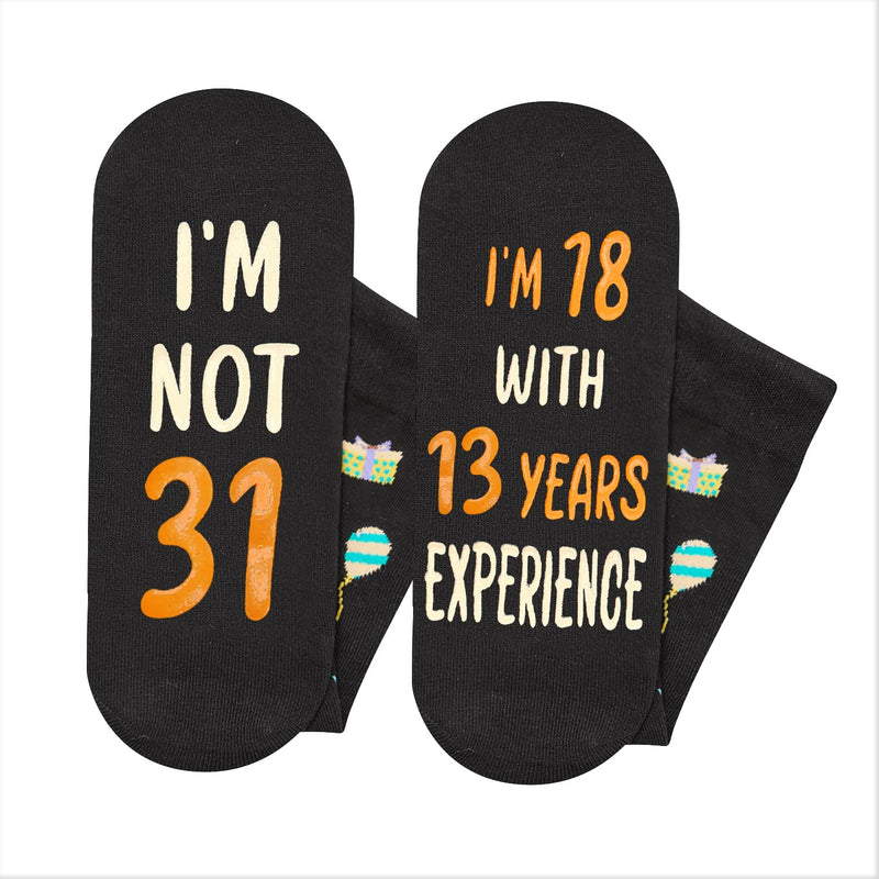 31st Years Old Birthday Gifts for Men - Socks for 31 Year Olds, Gift Ideas for 31 Year Old Man Woman, 31st Birthday Socks