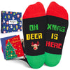 Christmas Gifts Stocking Socks for 4-6 Year Old Kids - Reindeer Deer Socks for Boy Girl, Christmas Stocking Stuffers