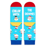 Christmas Gifts Stocking Socks for 2-3 Years Girl Boy- Snowman Socks Xmas Stocking Stuffers for Kids