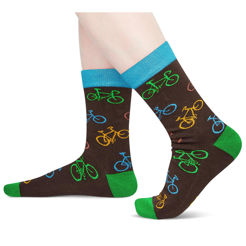 Zmart Rider Biker Cyclist Gifts for Men Women Teens - Cycling Gifts for Bicycle Enthusiasts, Funny Mountain Biking Gifts, Cycling Riding Biking Socks