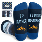 Gifts For Outdoor Lovers - Mountain Gifts For Women Men, Gifts For Mountain Lovers, Mountaineering Gifts, Hiking Gifts Camping Gifts, Mountain Socks