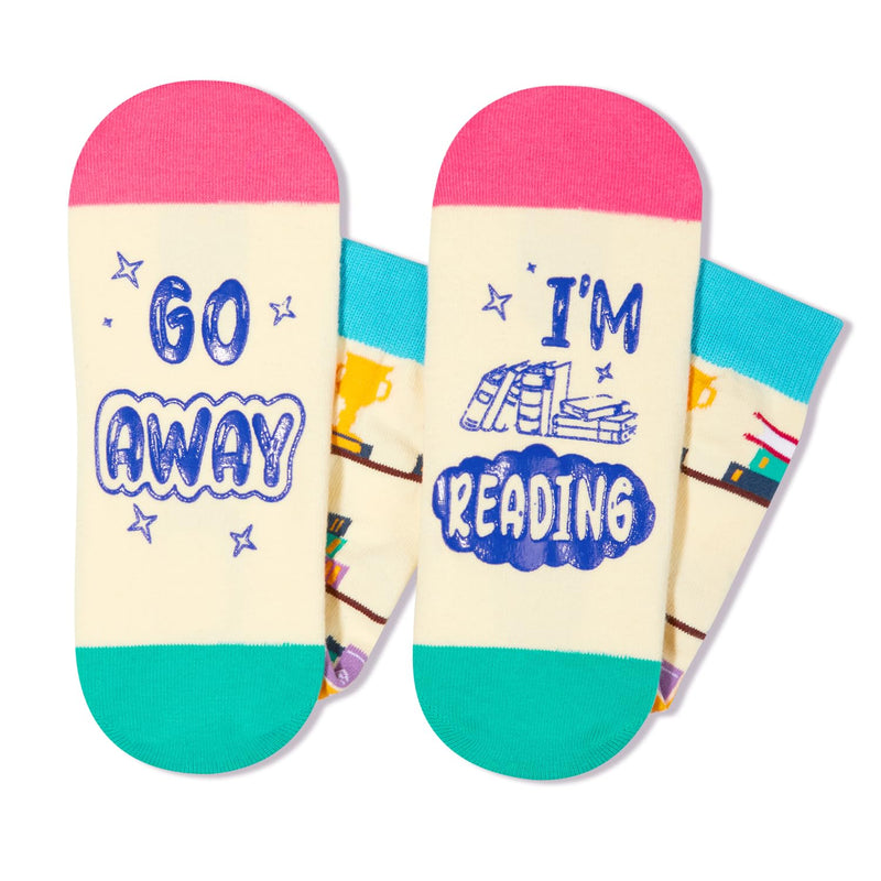 Book Lover Gifts Ideas - Socks for Writers Authors, I’M Reading Writing Gifts for Women Men