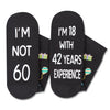 60th Birthday Gifts for Men - Socks for 60 Year Olds, Best Gifts for 60 Year Old Man Woman, 60th Birthday Gift Ideas for Him Her