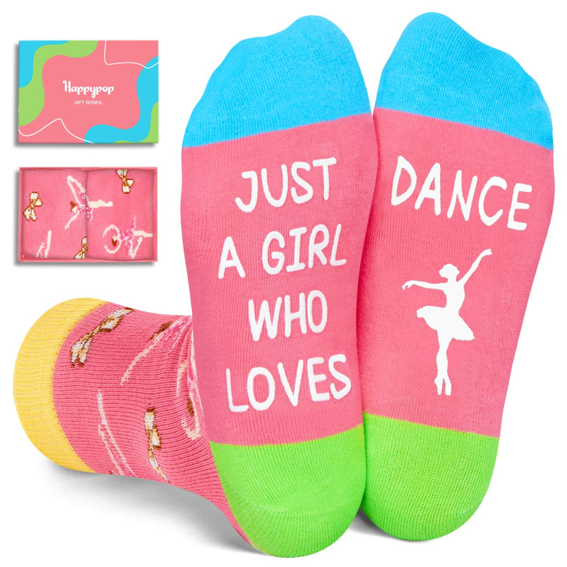 Ballet Dance Gifts For Girls - Dancer Gifts, Dance Socks For Dancers, Ballerina Socks Ballet Socks Crazy Socks For Girls