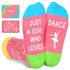 HAPPYPOP Gifts For 10-12 Year Old Girl - Softball Volleyball Gymnastics Ballet Gifts For Kids Girls, Kids Girls Soccer Socks