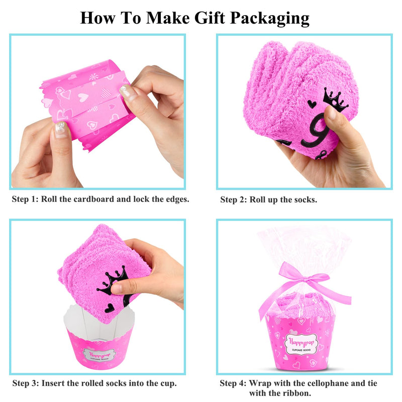 9th Birthday Gifts Ideas for Girls - Socks for Kids Age 9, Gifts for Nine Year Old Girls, Presents for 9 Year Old Girls