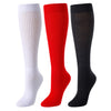 Slouch Socks for Women Girls - Scrunch Socks for Women Pack, Long High Tube High Socks White Black Red 3 Pairs