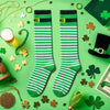 HAPPYPOP St. Patrick's Day Socks for Women Men - Irish Socks, Knee High Shamrock Green Socks, St Patricks Day Gifts