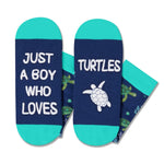 HAPPYPOP Turtle Tortoise Gifts for Teen Boys - Ocean Animal Lover Gifts for Adult, Turtle Socks Kids 13-18 Years