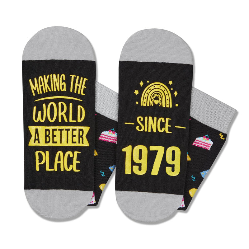 45th Birthday Socks Gifts Ideas - 1979 Birthday Gifts for Older Men Senior Citizen, Best Gifts for 45 Year Old Elderly Parents