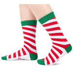 Christmas Gifts Stocking Socks for Kids - Gingerbread Candy Cane Socks for Boys Girls, Xmas Stocking Stuffers for Tweens