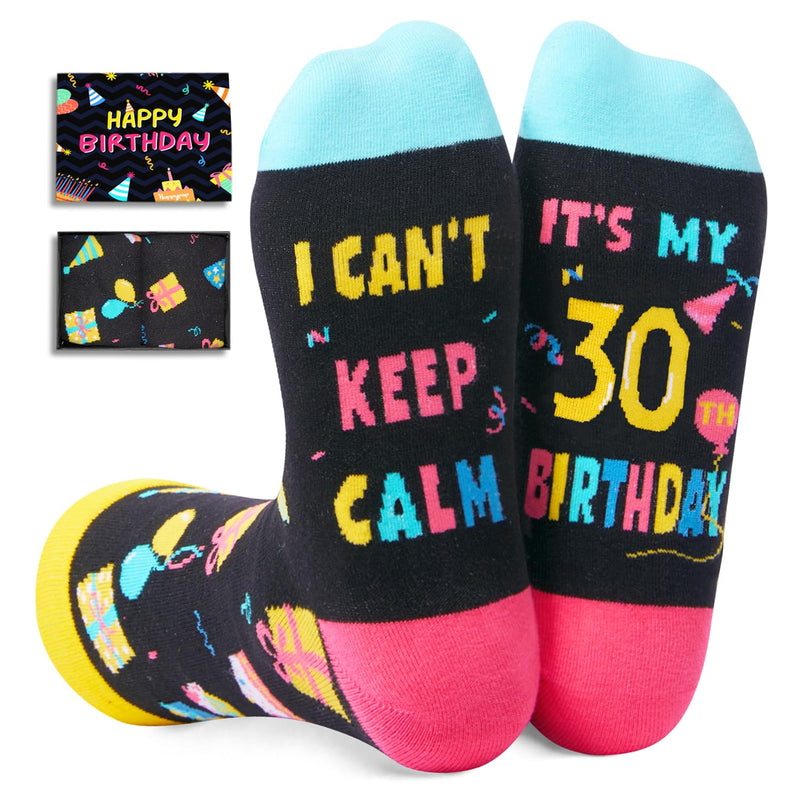 30th Birthday Gifts Socks for 30 Year Old Female Male, Gifts for 30 Year Old Women Men, 30 Year Old Girl Boy Gifts Ideas