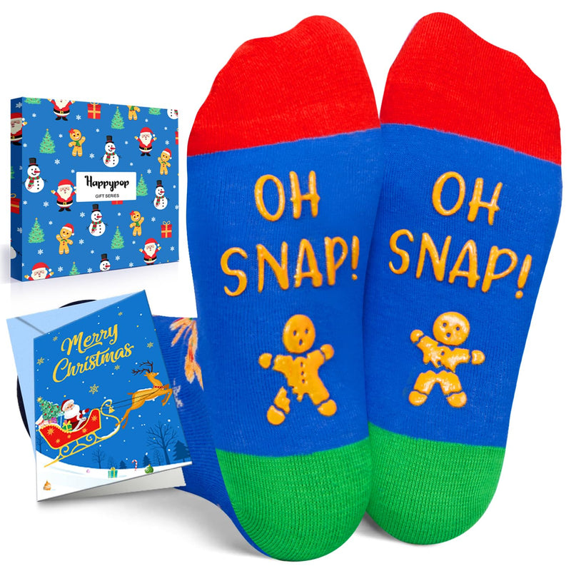 Christmas Gifts for Kids Gingerbread Gifts - Gingerbread Socks for Boys Girls 10-12 Years Cookies Gifts