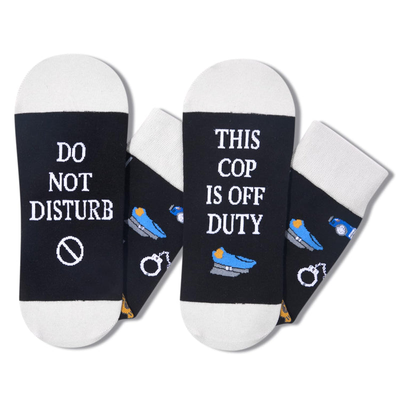 Police Gifts Police Officer Gifts For Cops - Police Retirement Gifts Police Chief Gifts, Police Cop Socks 2 Pack