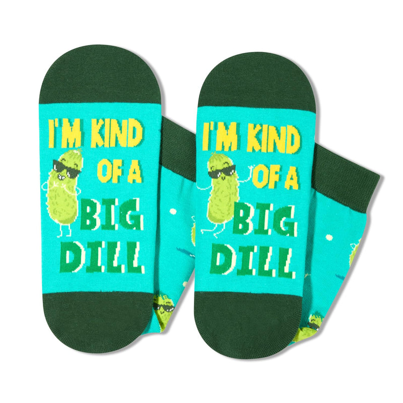 Pickle Gifts Pickle Socks Mens Women - Pun Punny Gag Gifts, 2 Pack