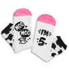 HAPPYPOP 5th Birthday Gifts Ideas for Girls - Socks for Toddlers 5t, Gifts for Five Year Old Girls, Presents for 5 Year Old Girls, Gifts for Cow Lover Girl