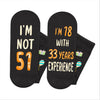 51st Years Old Birthday Gifts for Men - Socks for 51 Year Olds, Gift Ideas for 51 Year Old Man Woman, 51st Birthday Socks