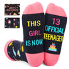 13 Year Old Girl Gift Ideas Girl, 13th Birthday Gifts for Teenage Girls, Happy 13th Birthday Socks