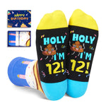 12th Birthday Gift Ideas Socks - Presents for 12 Year Old Girls Boys, Socks for Kids Age 12