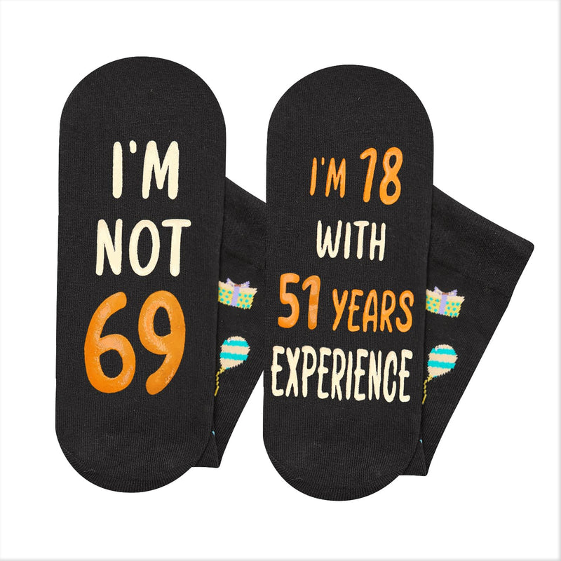 69th Years Old Birthday Gifts for Men - Socks for 69 Year Olds, Gift Ideas for 69 Year Old Man Woman, 69th Birthday Socks