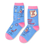 Funny Sayings Socks Office Inappropriate Retirement Socks Women, Sassy Retired Work Gifts I Love My Job Socks