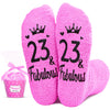 23rd Year Old Birthday Gifts for Women - Socks for 23 Year Olds, Best Gifts for 23 Year Old Woman