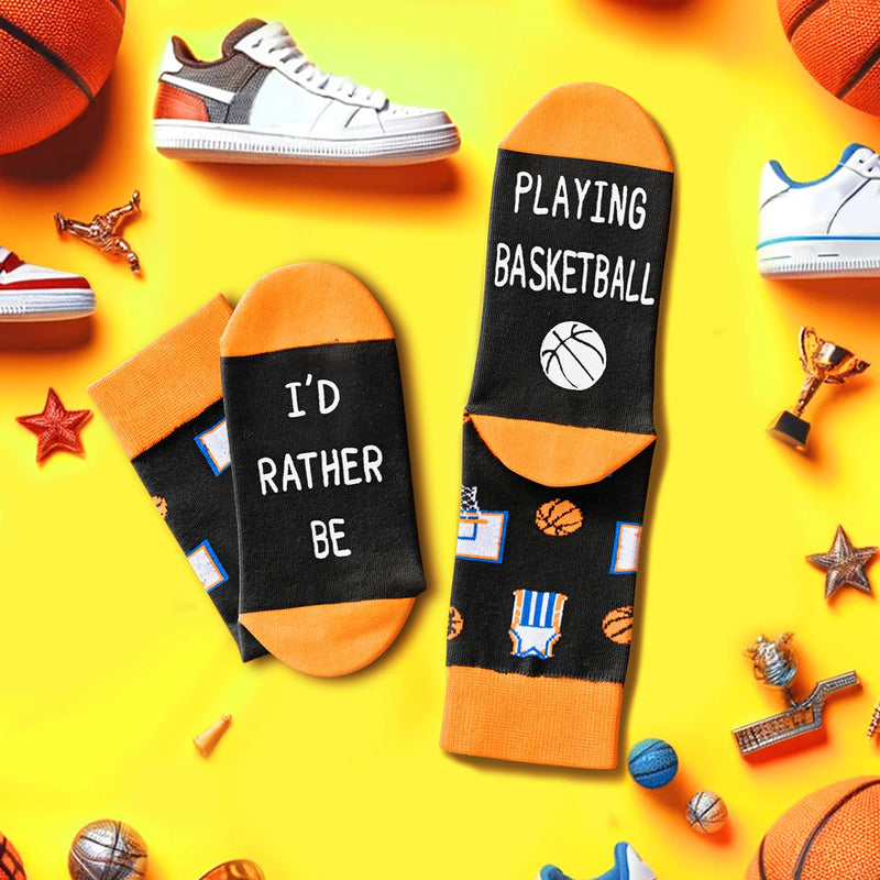 HAPPYPOP Gifts For Kids Boys Girls - Basketball Baseball Hockey Football Softball Gifts, Skater Ballerina Socks