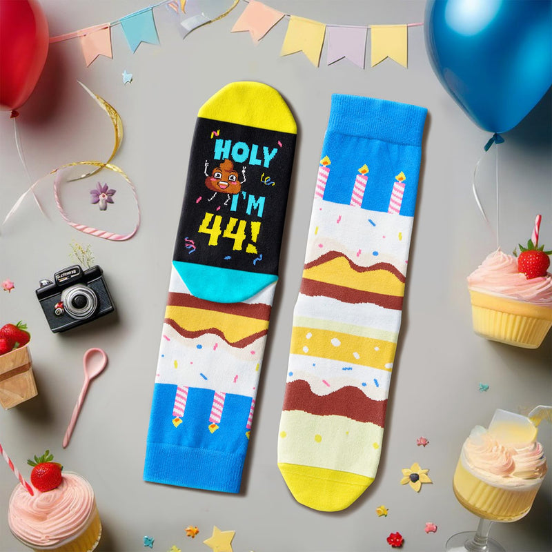 44 Year Old Birthday Gifts for Middle Aged Men Women, Best Gifts for 44 Year Old Man Woman, 44th Birthday Gifts for Him Her, 44th Birthday Socks