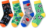 Sports Gifts For Boys Kids - Soccer Baseball Bicycle Shark Gifts For Kids Boys 10-12 Years, Ocean Animal Socks