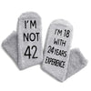 42nd Birthday Gifts Ideas for Men - Socks for 42 Year Old Middle Aged Man, 42nd Birthday Gifts for Him, 42 Year Old Gifts for Male