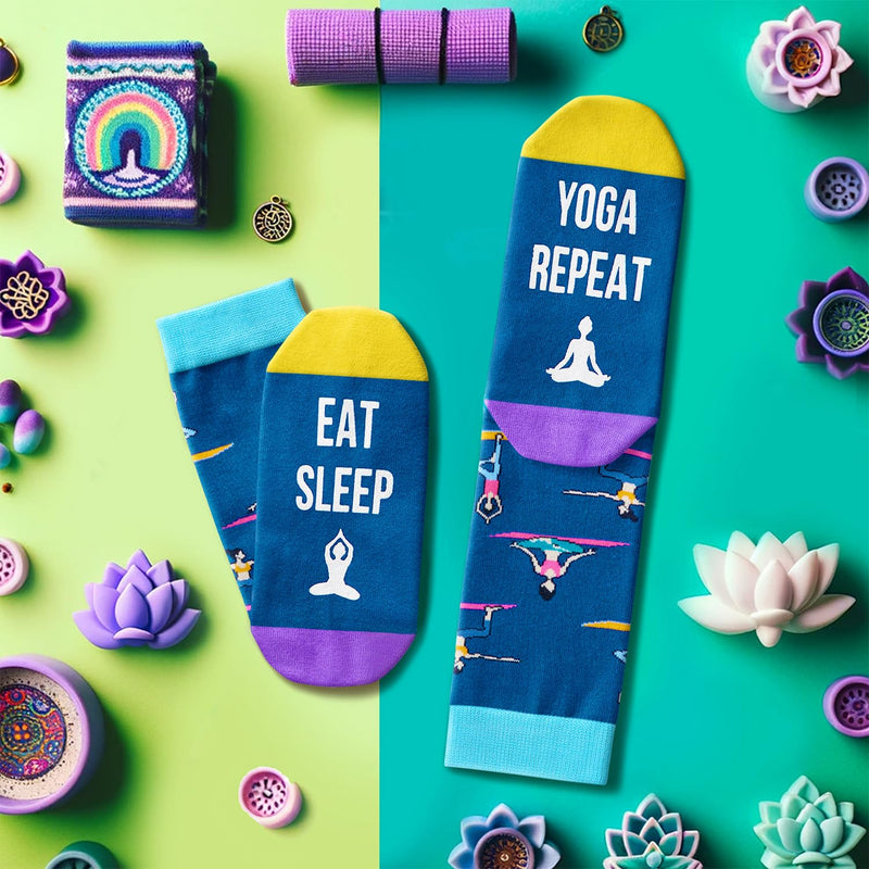 Yoga Gifts For Yoga Instructor - Yoga Teacher Gifts, Yoga Gifts For Women, Yoga Socks Funny Women Socks