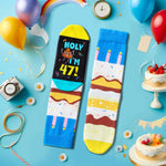 47 Year Old Birthday Gifts for Middle Aged Men Women, Best Gifts for 47 Year Old Man Woman, 47th Birthday Gifts for Him Her, 47th Birthday Socks