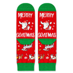 Christmas Gifts for 2-3 Year oldKids - Red Christmas Stockings Secret Santa Socks Xmas Stocking Stuffers Goat Gifts Boys Girls