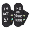 57th Years Old Birthday Gifts for Men - Socks for 57 Year Olds, Gift Ideas for 57 Year Old Man Woman, 57th Birthday Gifts