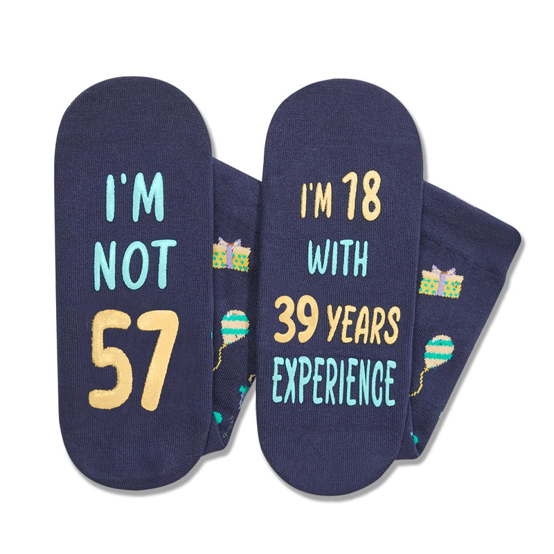 57th Years Old Birthday Gifts for Men - Socks for 57 Year Olds, Gift Ideas for 57 Year Old Man Woman, 57th Birthday Socks