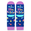 11th Year Old Birthday Gifts for Girls - Socks for Kids 11, 11 Year Old Tween Boys Gift Ideas, Presents for 11 Year Olds, Birthday Gift Box with Greeting Card