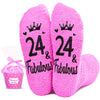 24th Year Old Birthday Gifts for Women - Socks for 24 Year Olds, Best Gifts for 24 Year Old Woman