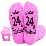 24th Year Old Birthday Gifts for Women - Socks for 24 Year Olds, Best Gifts for 24 Year Old Woman