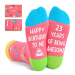 23rd Birthday Gifts Socks for 23 Year Old Female Male, 23 Year Old Girl Boy Gifts Ideas, Gifts for 23 Year Old Women Men